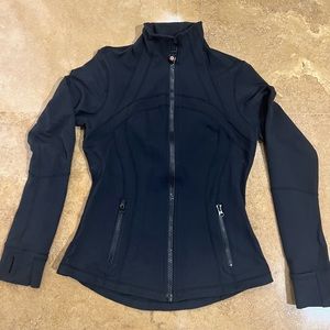 Lululemon Define Jacket womens size 8 black with hand‎ cuff thumb holes